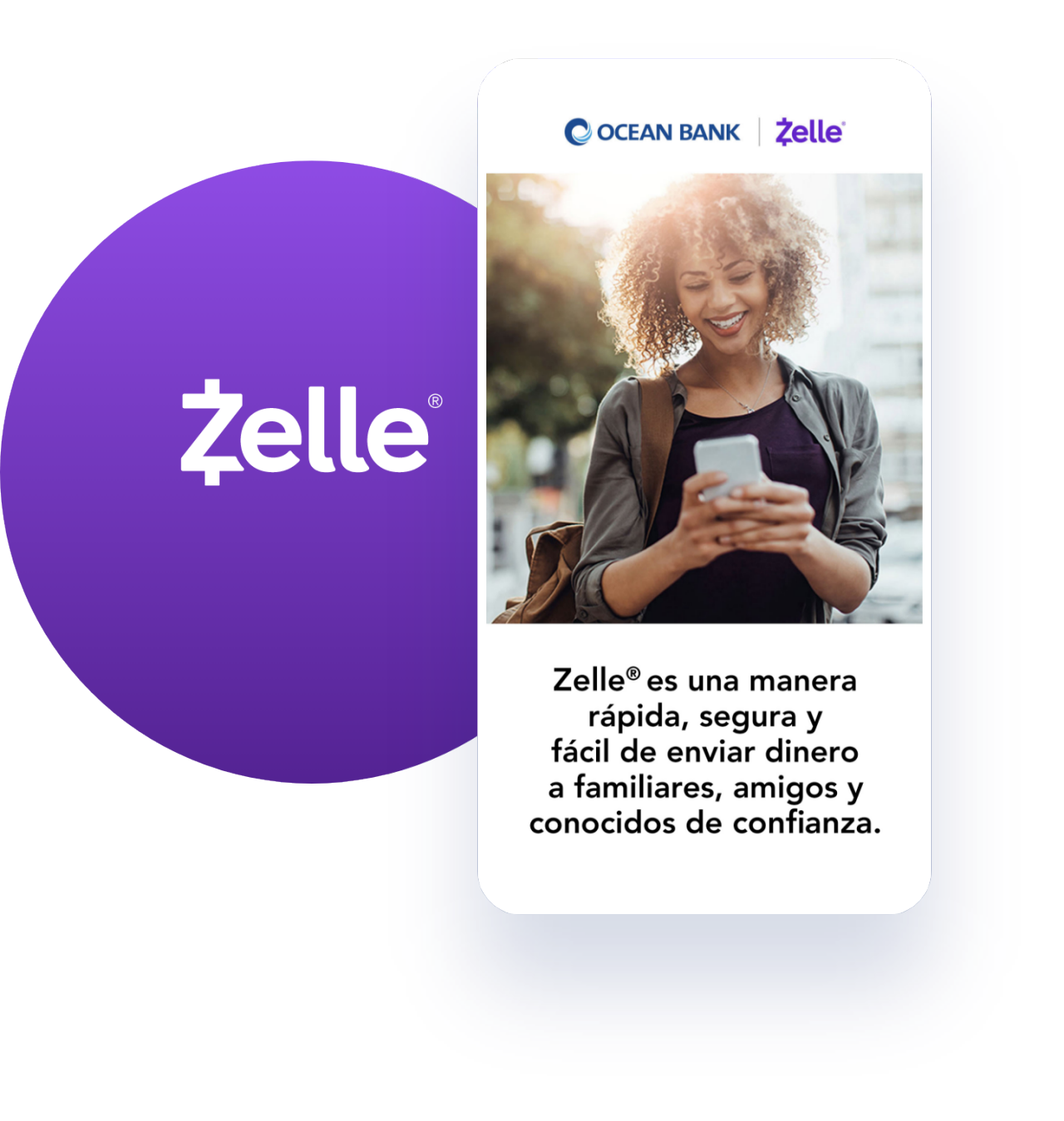 Zelle es una manera rápida, segura y fácil de enviar dinero a familiares, amigos y conocidos de confianza.